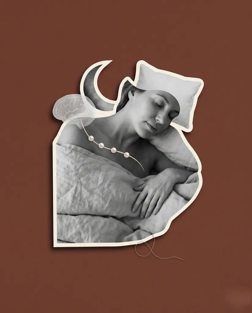 modern art new 2026 design women sleeping bordered cutout moon new design trend using typography and visual cut outs wesley smith cape town south africa